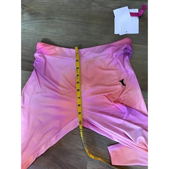 HURLEY-YOUTH GIRLS HIGH RISE ELASTIC WAISTPINK TYEDYE LEGGINGS SIZE X-LARGE- NWT - Picture 5 of 7